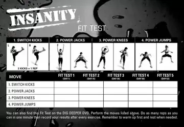 Insanity Fit Test Preview