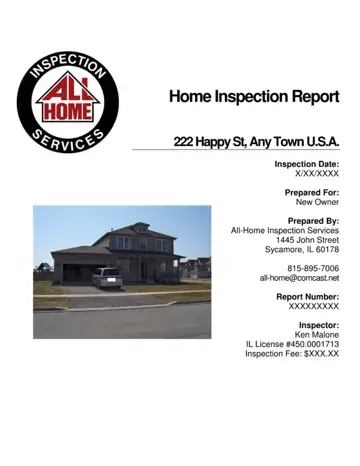 Inspection Report Form Preview