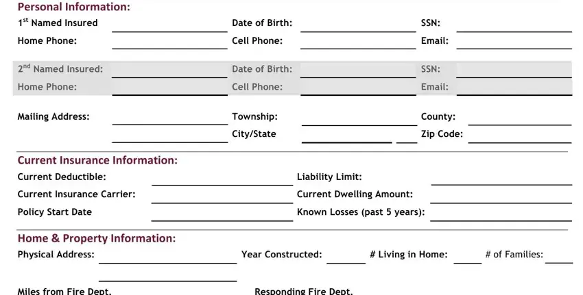 writing insurance quote form printable part 1