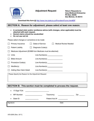 Iowa Form 470 0040 Preview
