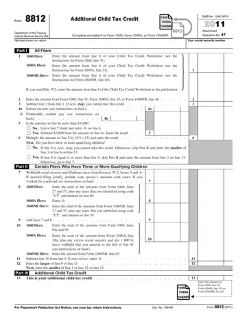Irs 8812 Fillable Form Preview