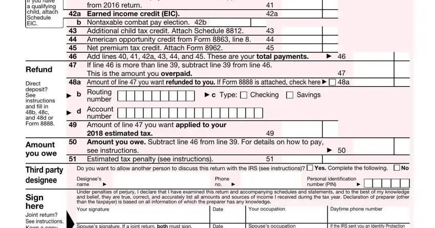 1040a 2019 tax form Child tax credit Attach, Add lines  through  These are your, a Earned income credit EIC, b Nontaxable combat pay election b, Additional child tax credit Attach, Net premium tax credit Attach, Add lines   a   and  These are, a Amount of line  you want, c Type, Checking, Savings, Amount of line  you want applied, estimated tax, Amount you owe Subtract line, and see instructions Estimated tax blanks to fill out