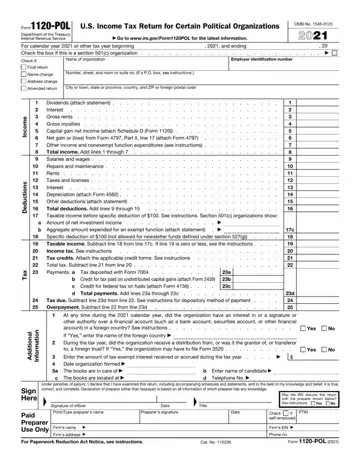 Irs Form 1120 Pol Preview