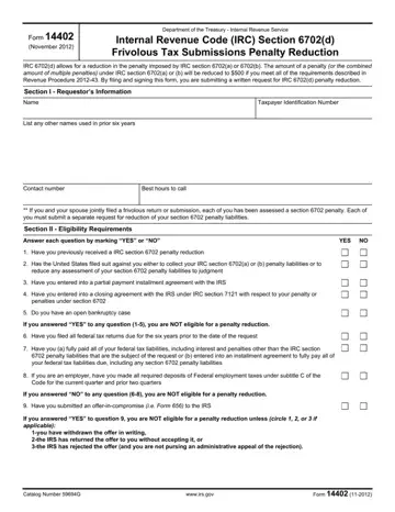 Irs Form 14402 Preview