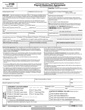 Irs Form 2159 Preview