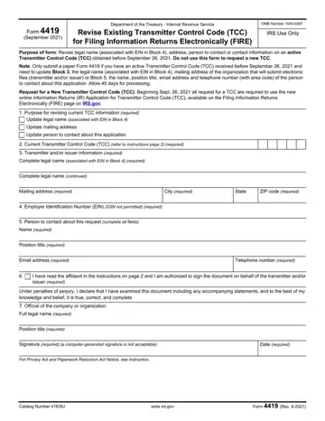 Irs Form 4419 Preview