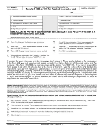 Irs Form 4598 Instructions Preview