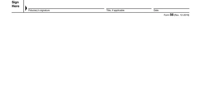 step 4 to completing form 56 instructions