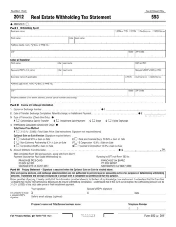 Irs Form 593 V Preview