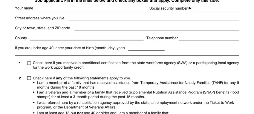 stage 1 to completing 8850 form