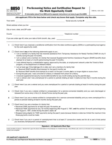 Irs Form 8850 Preview
