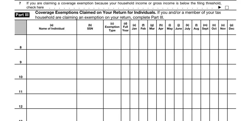 part 2 to filling out 8965 form 2020 pdf