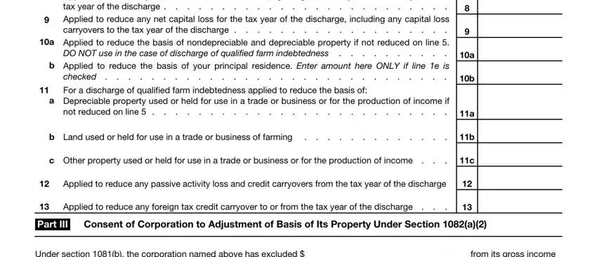 Filling in insolvency form part 2