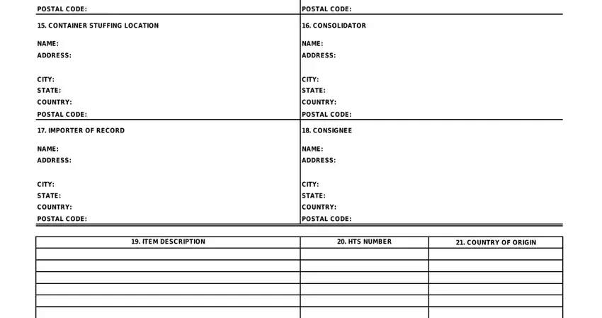 Filling in isf form download step 2