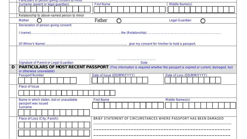 part 4 to entering details in apply for jamaican passport