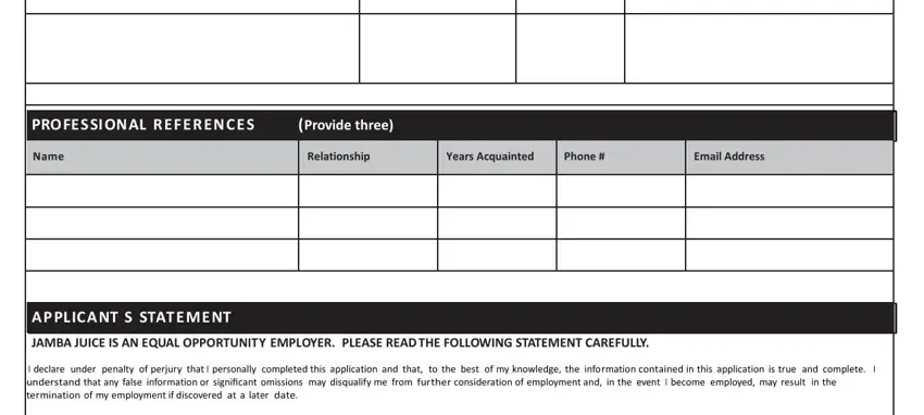 Finishing jamba juice job application form pdf step 5