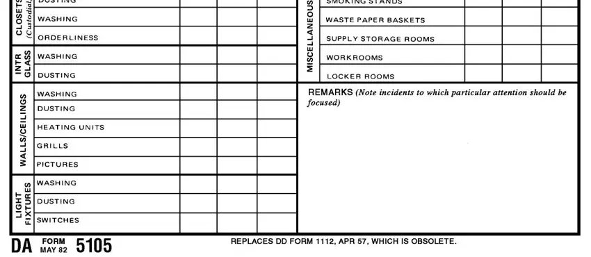 Filling out janitorial daily checklist template step 3