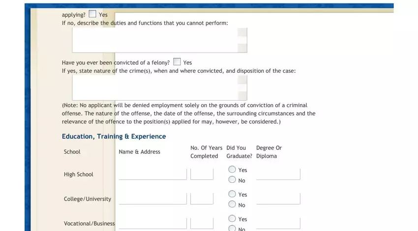 stage 3 to entering details in round table application print out