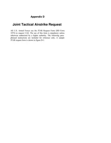 Joint Tactical Airstrike Request Form Preview