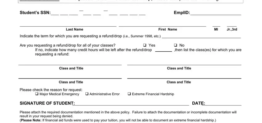 stage 1 to filling in repayment