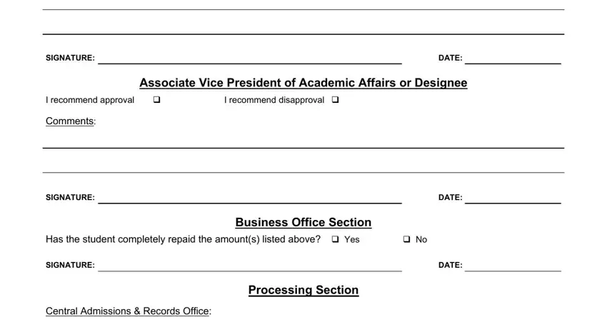 Finishing repayment stage 3