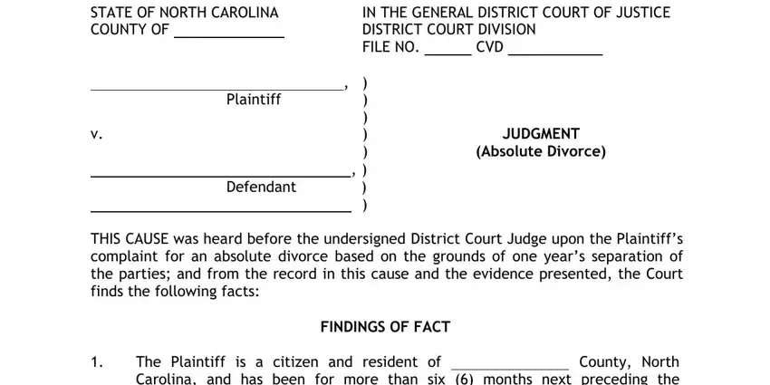 portion of gaps in north carolina renewal of judgment