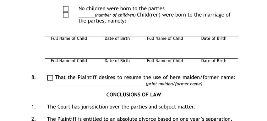 part 3 to filling out north carolina renewal of judgment