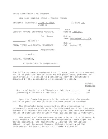 Judgment New York Supreme Court Form Preview