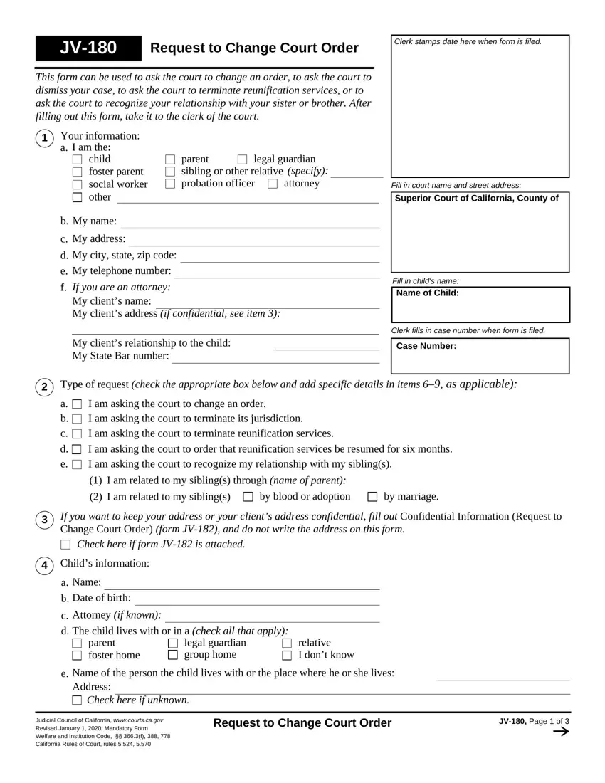 Jv 180 Form first page preview