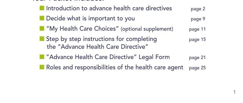 Finishing advance health directive kit part 2