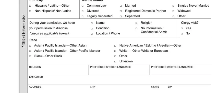 filling out kaiser work status report template step 1