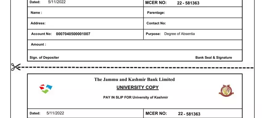 Entering details in kashmir university b ed degree certificate part 5