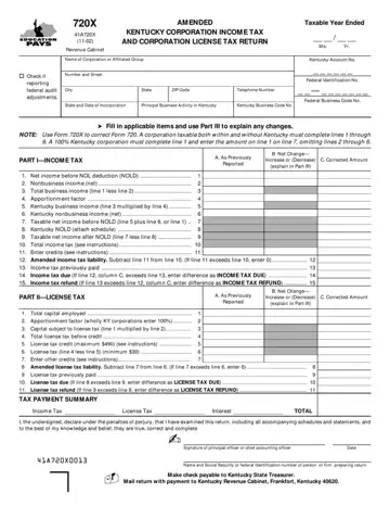 Kentucky Form 720X Preview