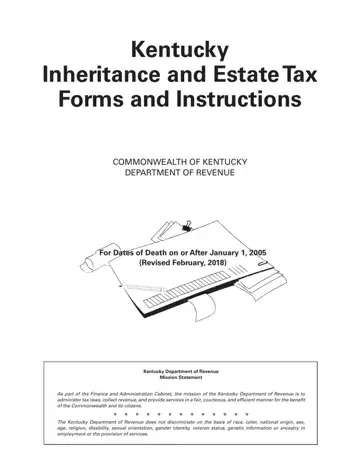 Kentucky Inheritance Tax Forms Form Preview