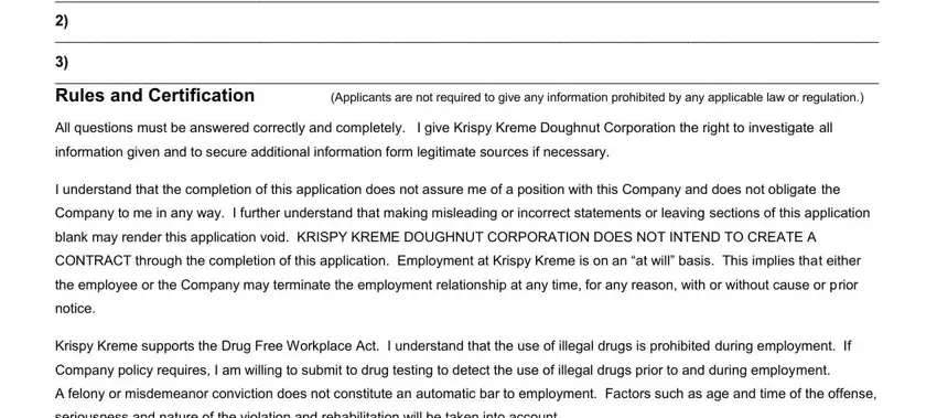 Completing kreme application stage 4