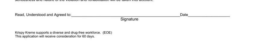 stage 5 to filling out kreme application