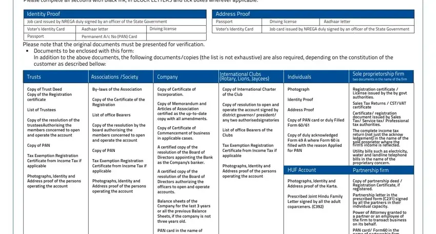 federal bank online kyc INSTRUCTIONS TO CUSTOMERS Please, Identity Proof Job card issued by, Address Proof Passport, Driving license, Aadhaar letter, Voters Identity Card, Aadhaar letter, Driving license, Voters Identity Card, Job card issued by NREGA duly, Passport, Permanent Ac No PAN Card, Please note that the original, Trusts, and Associations Society fields to insert