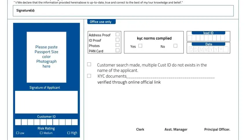 Entering details in federal bank online kyc part 5