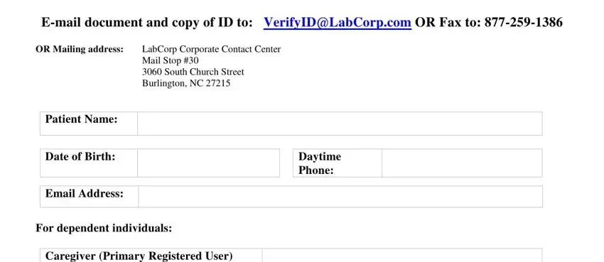 example of blanks in verifyid labcorp com