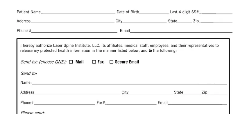 part 1 to completing medical records release