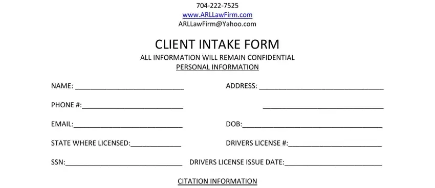 Lawyer Client Intake Form 2018 ≡ Fill Out Printable Pdf Forms Online 