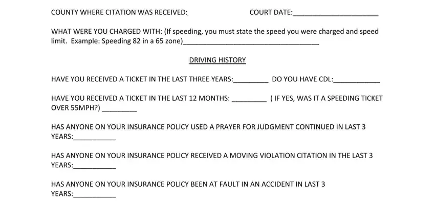 step 2 to finishing client intake form for lawsuit