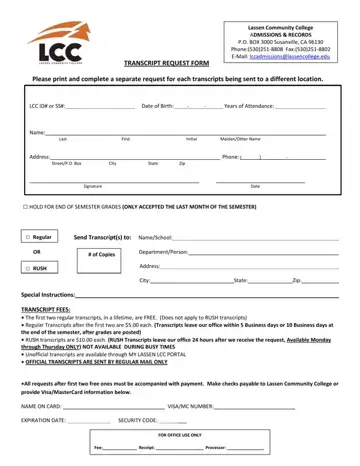 Lcc Transcript Request Form Preview