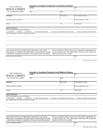 LDS Permission Form Preview