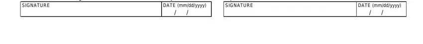 Filling in ocfs scr form stage 4