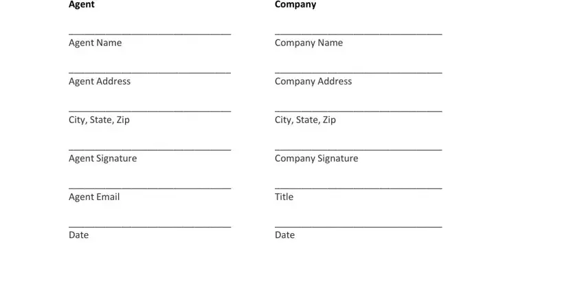step 4 to entering details in lead generation agreement sample