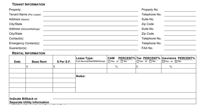 step 1 to filling out lease abstract example