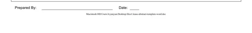 stage 3 to filling out lease abstract example