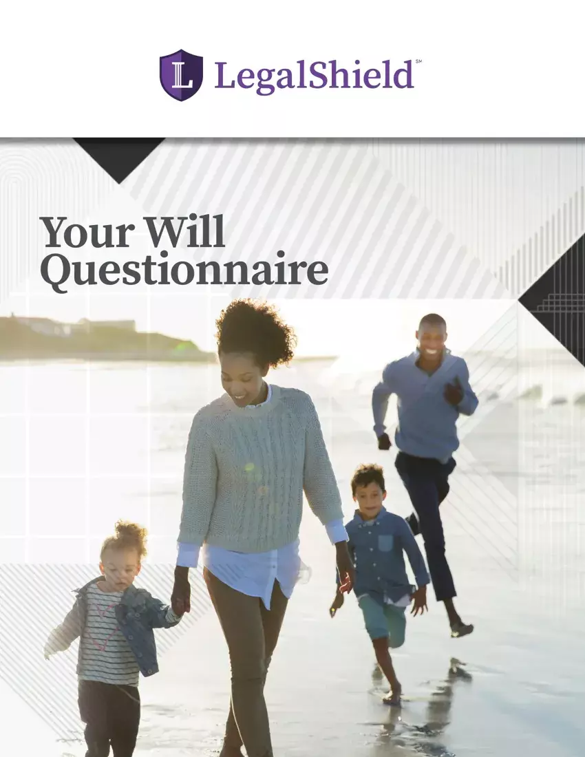 Legalshield Will Questionnaire first page preview