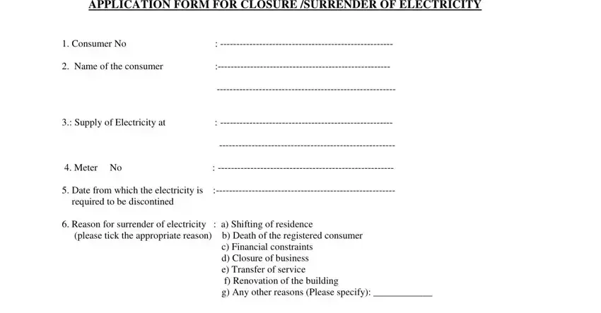 stage 1 to writing request letter for disconnection of electricity connection